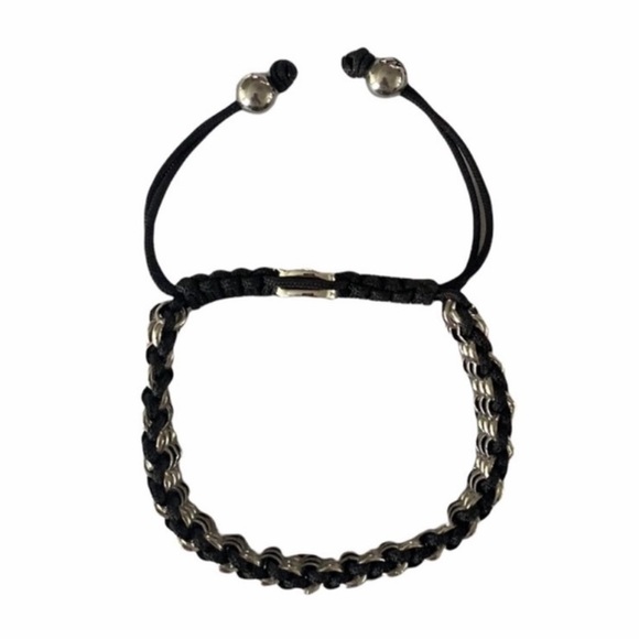 NEW NOGU Silver and Black Kismet Link Bracelet - Picture 4 of 4